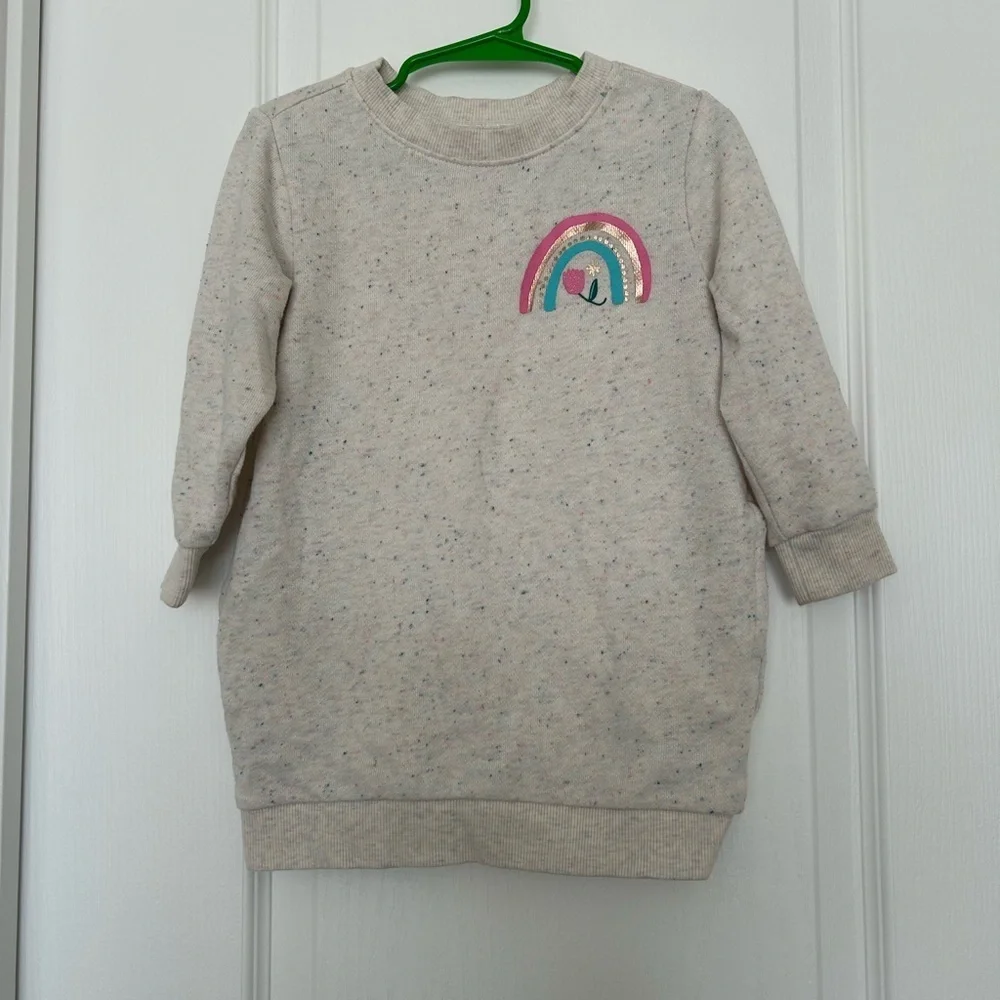 Old Navy Rainbow Sweatshirt Dress - Picture 1 of 2